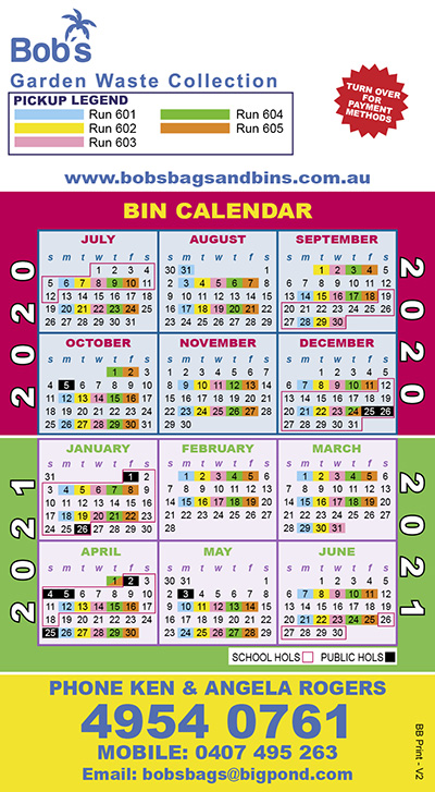 Collection Calendars | Bob's Bags